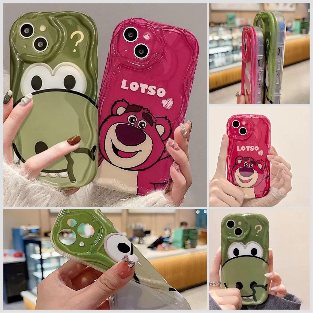 SOFTCASE GLOSSY CHARACTER LOTSO น่ารักสําหรับ REALME 9I C15 C51 C30 C31 C33 C35 C53 C55 C20 C11 2021