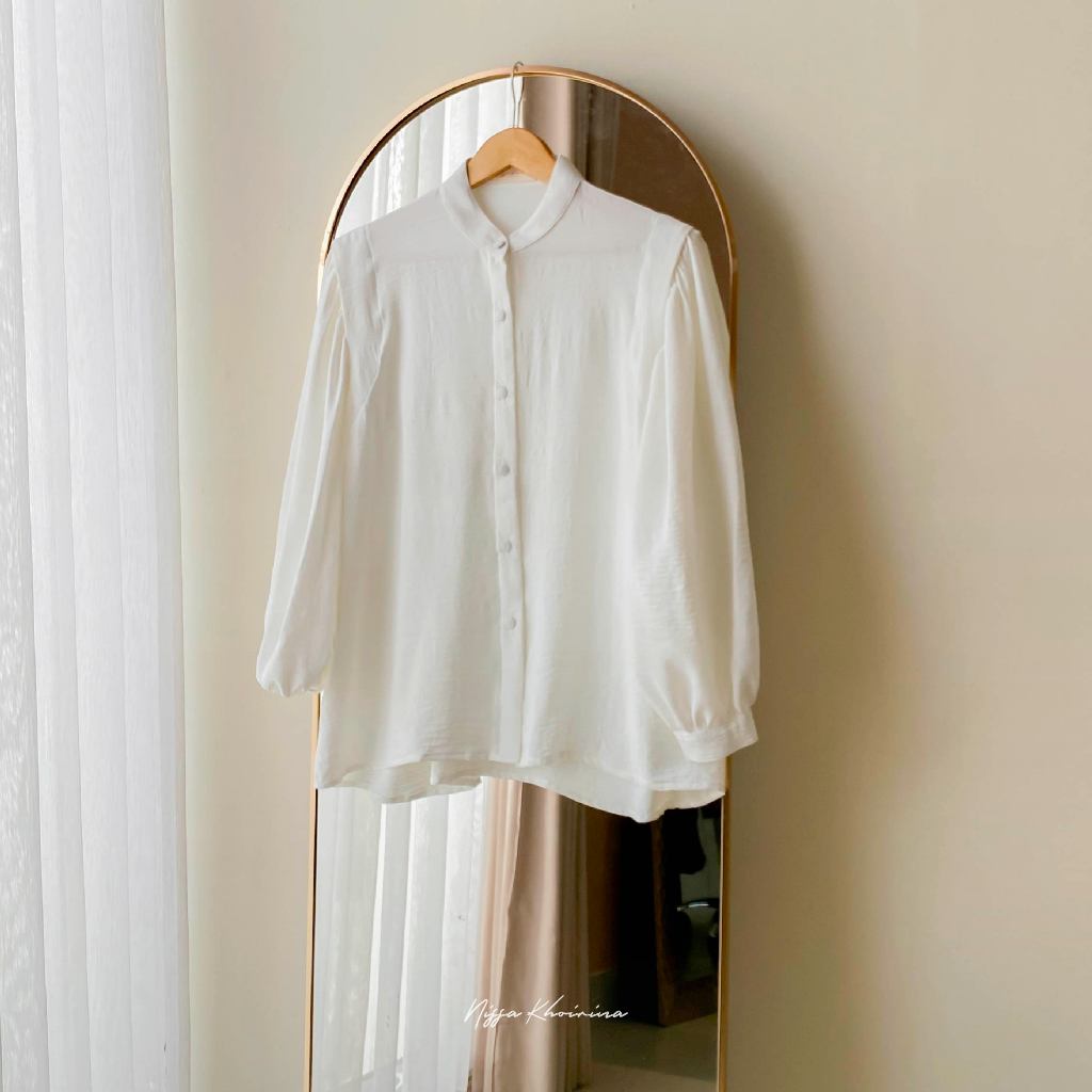 Bynissa - NAOMI BLOUSE - เสื้อผ้าผู้หญิง - เสื้อ - เสื้อเบลาส์ - การไหลของอากาศ - ทุกขนาด