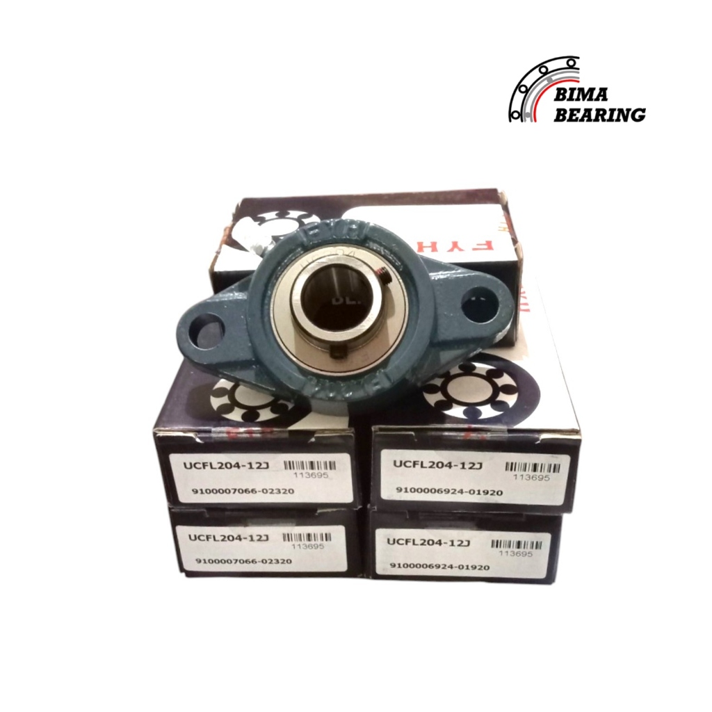 บล็อกหมอน Ucfl204 Ufcl 204-12 Uc204 Fl204 As 19 มม. Fyh Japan Lahar Laher Ori