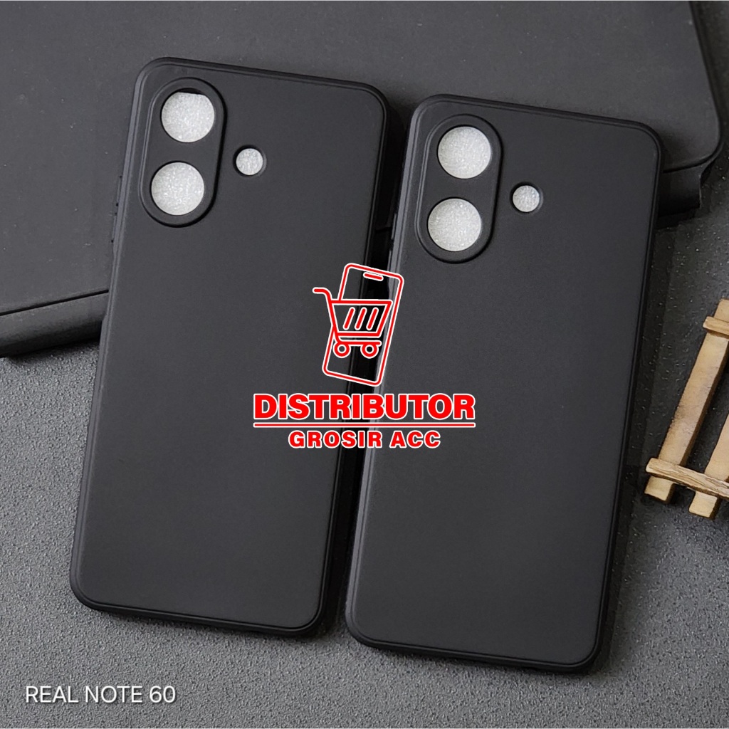 REALME NOTE 60X REALME NOTE 60 CASE MACAROON เคสพรีเมี่ยมสีดํา REALME NOTE 60X REALME NOTE 60 MSB