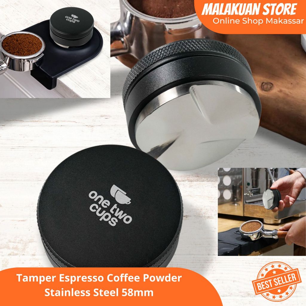 Tamper Espresso Coffee Powder Stainless Steel 58mm / Espresso Coffee Powder Compactor
