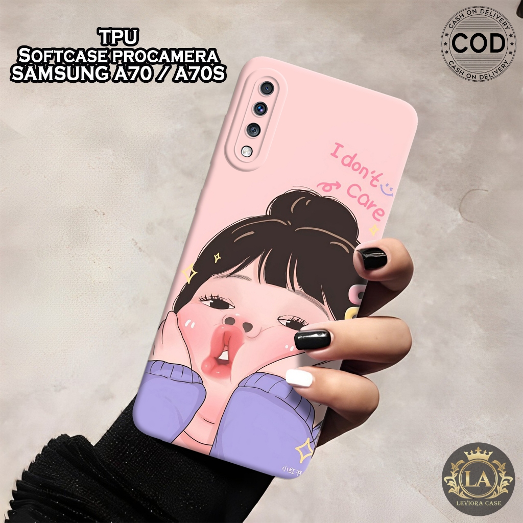 HP เคส Samsung A70 / A70s ใหม่ล่าสุด - เคส Leviora - เคสแฟชั่น Fat Girl - Samsung A70 / A70s Softcas