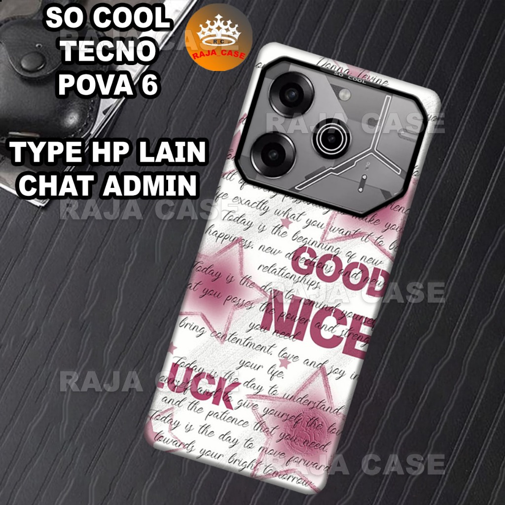(RC8) เคส SO COOL HP TECNO POVA 6 ใหม่ล่าสุด CASING/SILICONE CASE PROTECTIVE HP MOTIF สําหรับ GIRLS 