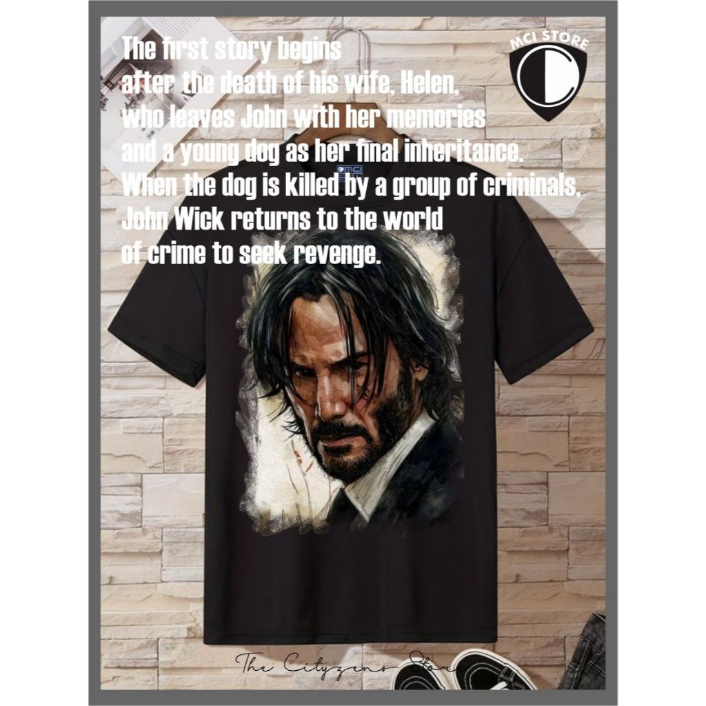เสื้อยืด John Wick Eps 4 ชาย/หญิง