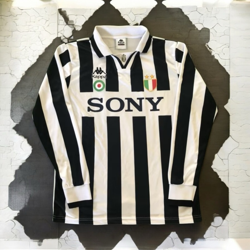 Juve sony 1996 แขนยาว/เสื้อคลาสสิค/casualjersey/Juve retro