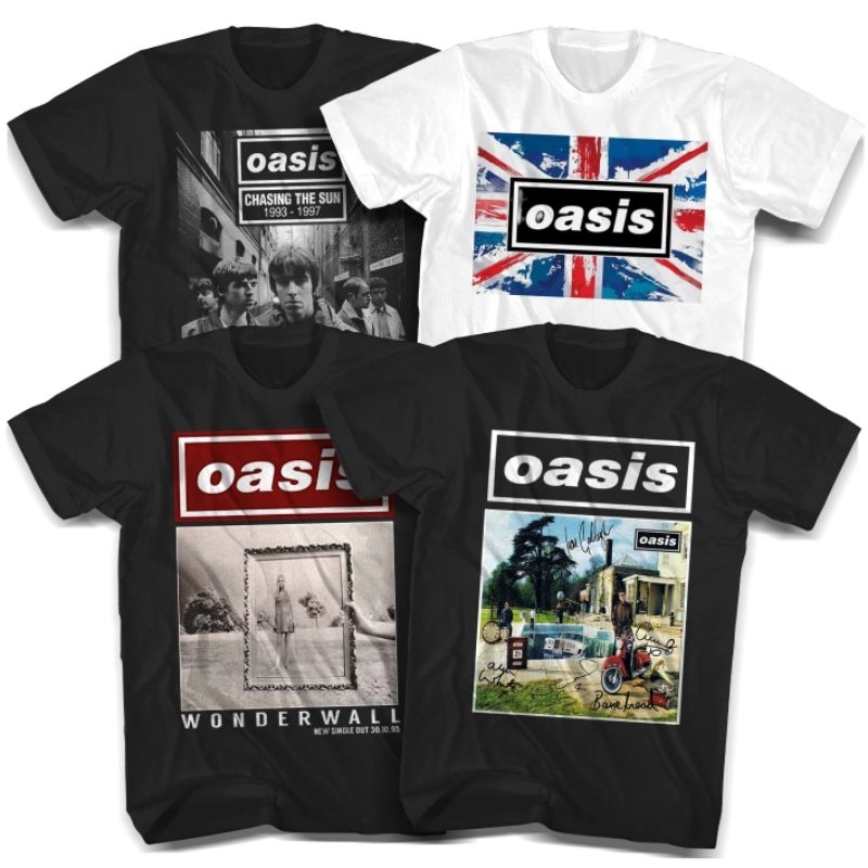 Oasis Wonderwall เสื้อยืด Unisex หนา 24 วินาที