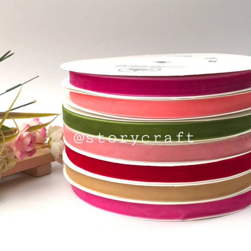 10 YARD & 25 YARD | 1.6 CM / VELVET RIBBON / VELVET RIBBON