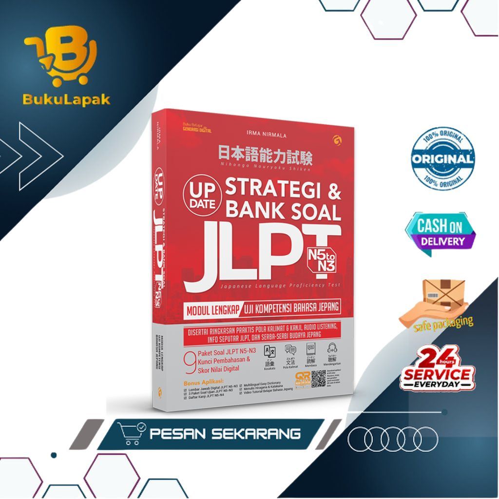 หนังสือ JLPT N5 to N3 - Update JLPT QUESTION BANK STRATEGY (JAPANESE LANGUAGE PROFICIENCY TEST)