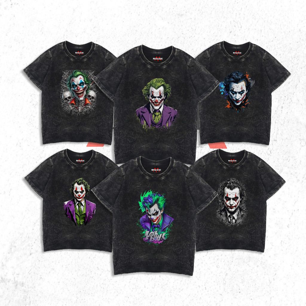 METALKIDS เสื้อยืดเด็ก Joker Tshirt Washed เสื้อยืด JOKER Unisex 1-6