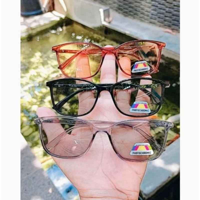 ELDORA / แว่นตากรอบโลหะแบบโพลาไรซ์สําหรับผู้ชายและผู้หญิง NF643