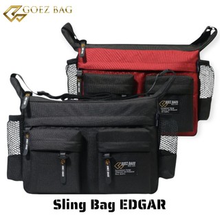 Tas Murah Berkualitas GOEZ BAGS-Sling Bag EDGAR Tas Slempang Waistbag Tas Bahu Tas Multifungsi Tas Sekolah Tas Kerja Tas Pria Wanita Treveling Outdor