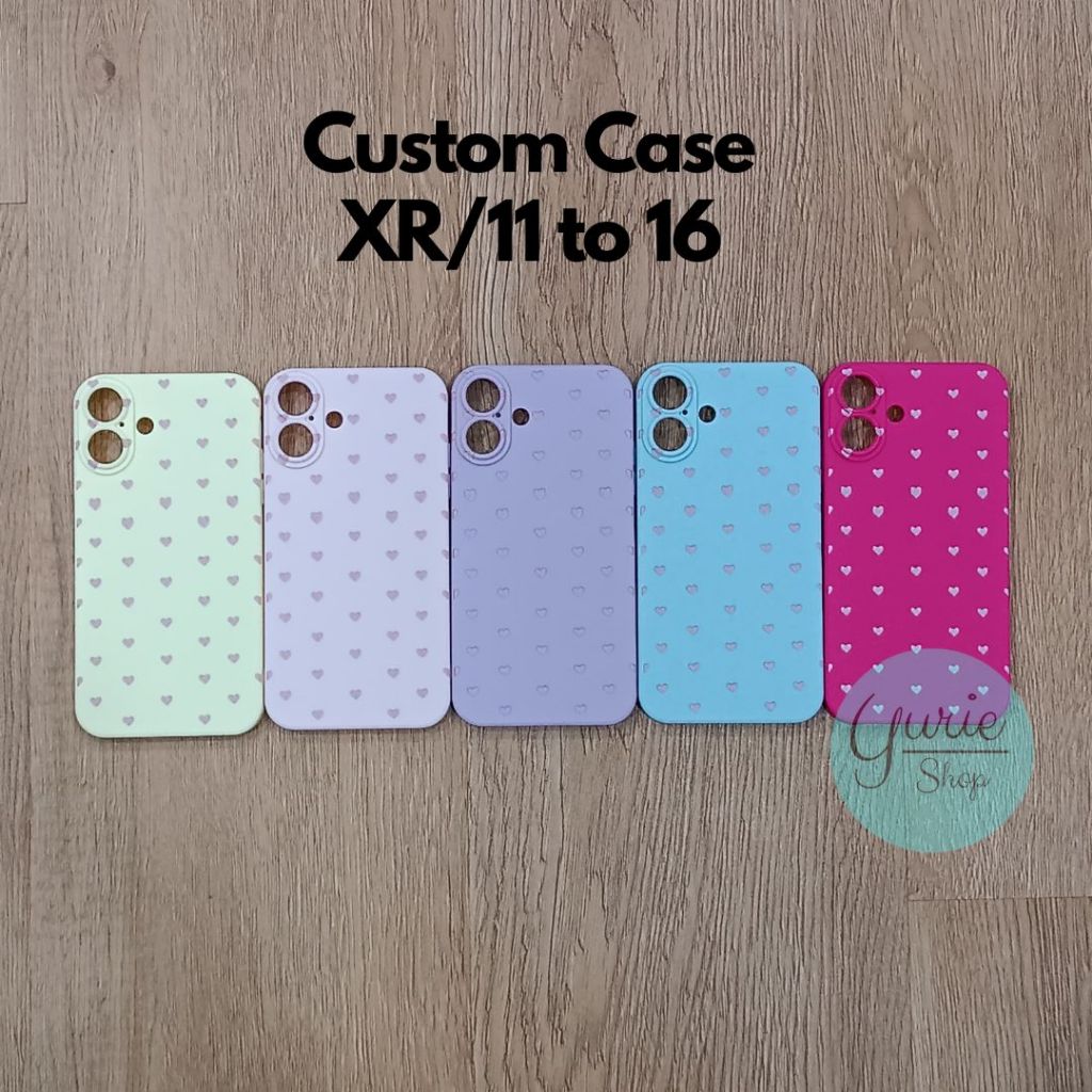 เคสซิลิโคนแบบกําหนดเอง "POLKA LOVE" XR/11 to Series 16 (2 กล้อง)
