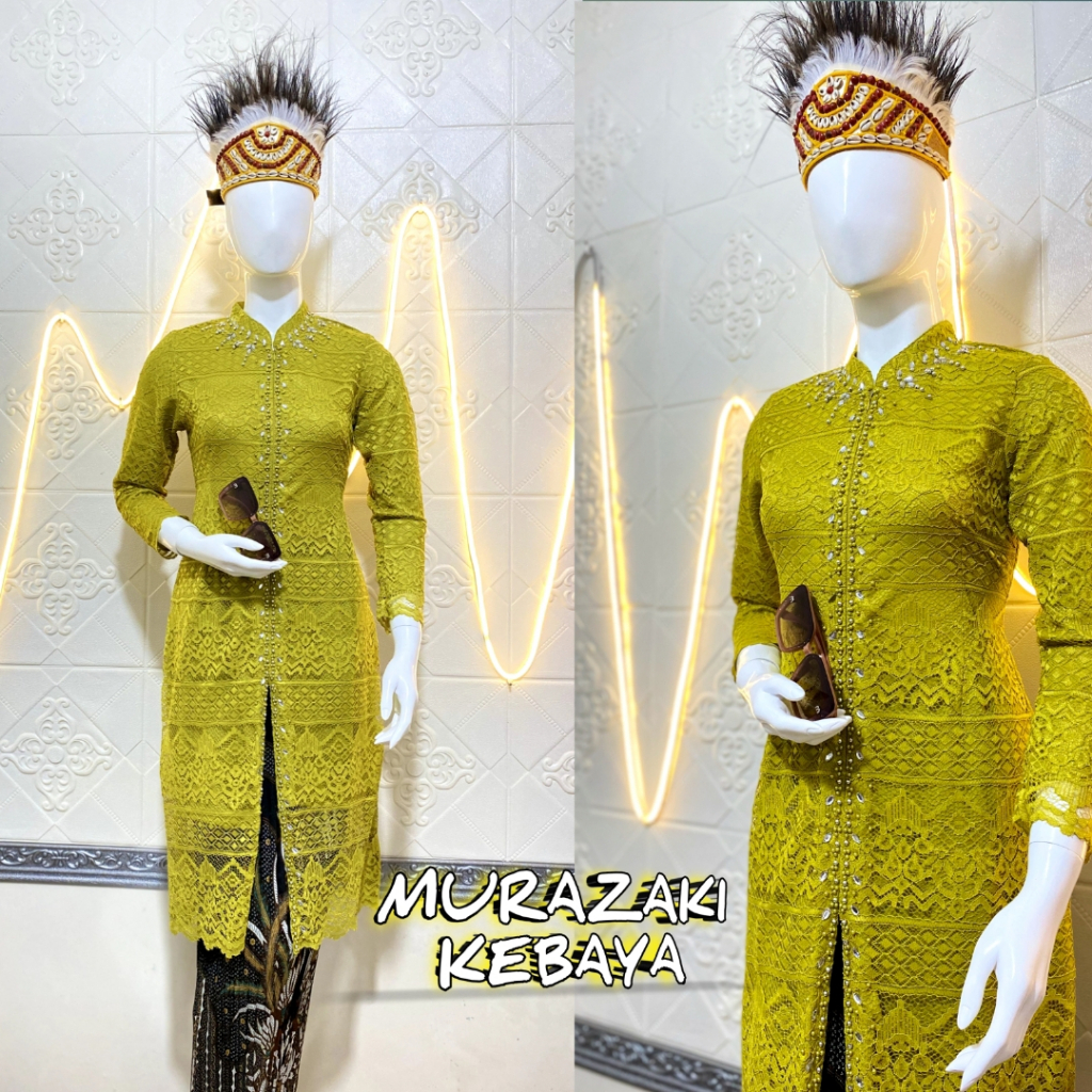 เสื้อคลุมผ้าคอเซี่ยงไฮ้ Kebaya พร้อมเลื่อมผสม, kebaya ล่าสุด, kebaya รับปริญญา, kebayaปาร์ตี้, kebay