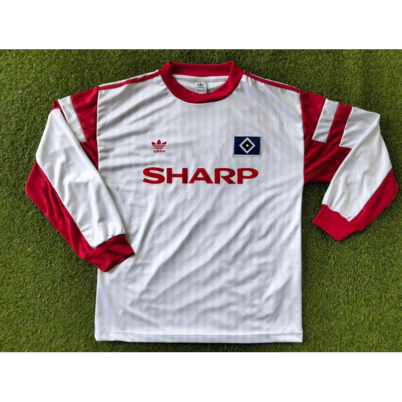 Retro Vintage Classic Hamburg SV 86/87 Longsleeves Jersey
