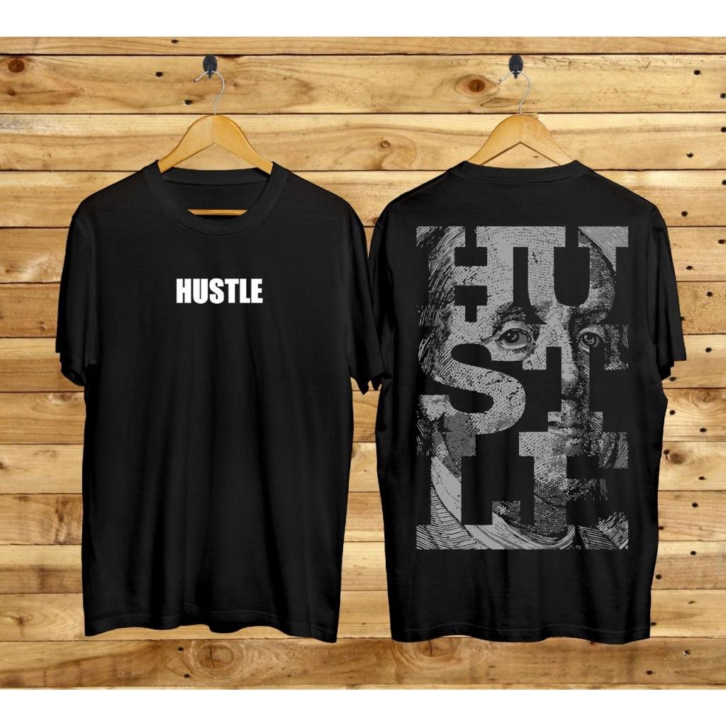 เสื้อยืด HUSTLE MOTIF / เสื้อยืด HUSTLE WRITING MOTIF DISTRO / เสื้อยืด CURENT VIRAL