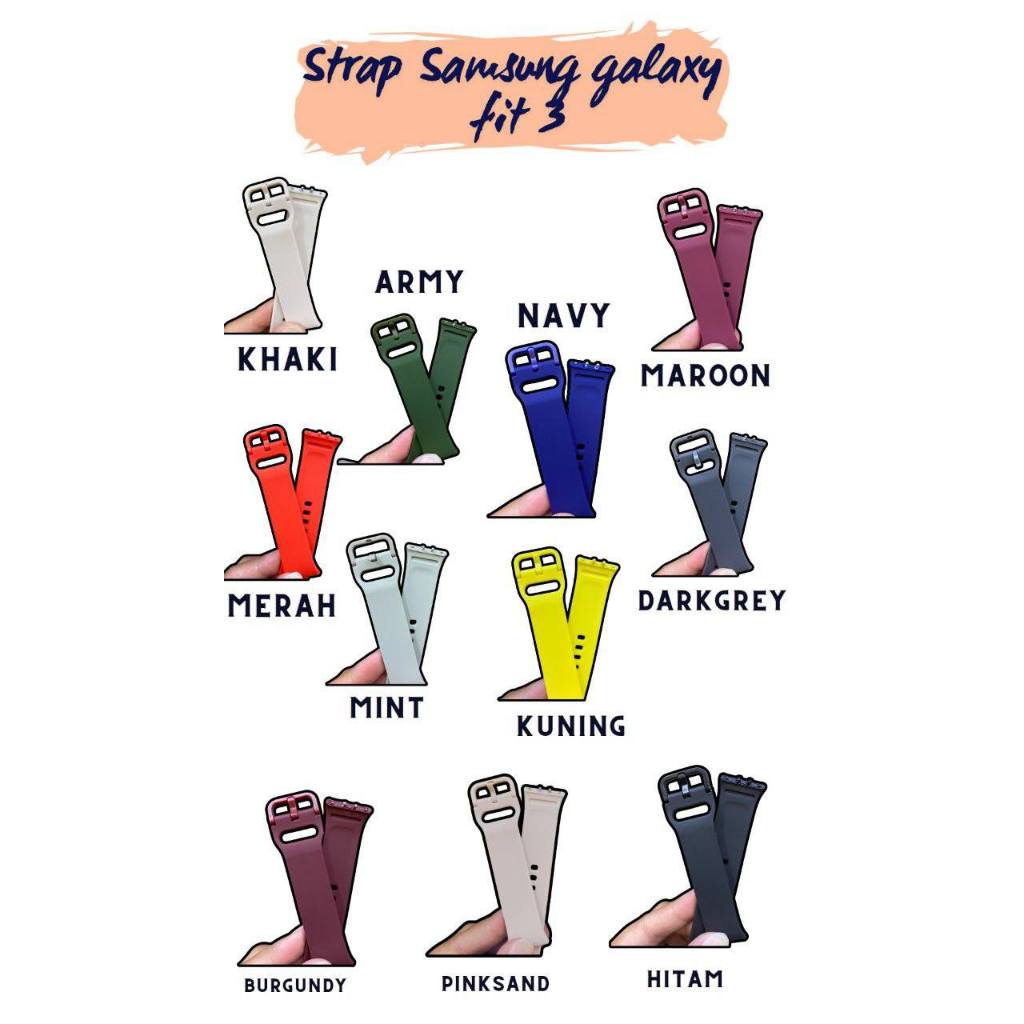 SAMSUNG GALAXY FIT 3 Silicone Strap สายนาฬิกา Rubber Silicone Fit 3