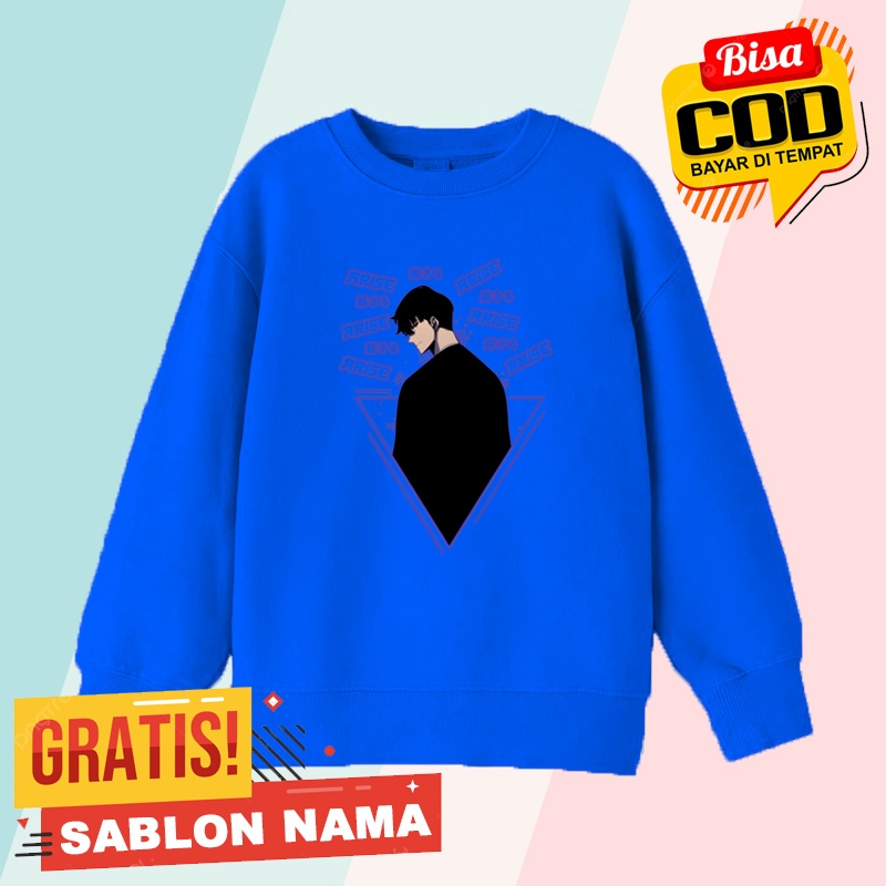 Solo Leveling Sun Jin Woo Aries เสื้อกันหนาวเด็ก / เสื้อแจ็คเก็ตเสื้อกันหนาวชายและหญิงชื่อที่กําหนดเ