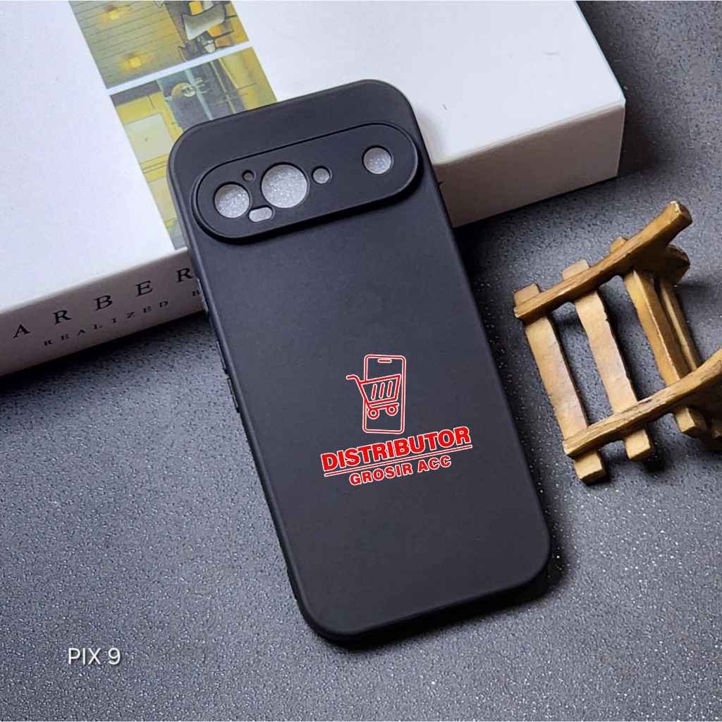 GOOGLE PIXEL 9 GOOGLE PIXEL 9 PRO CASE MACAROON BLACK PREMIUM SOFT CASE BLACK GOOGLE PIXIEL 9 PRO MS