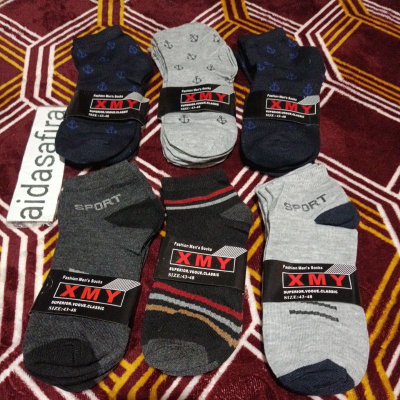 (6 ชิ้นและ 12 ชิ้น) DOZENS OF MENS ANKLE SOCKS/1 DOZEN Mens SOCKS/QUALITY T-SHIRTS