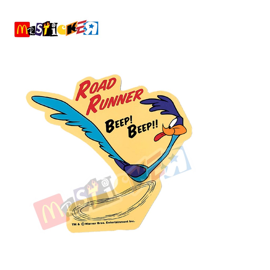 Looney tunes Road Runner สติ๊กเกอร์ไดคัทกราฟิกการ์ตูนย้อนยุค JDM