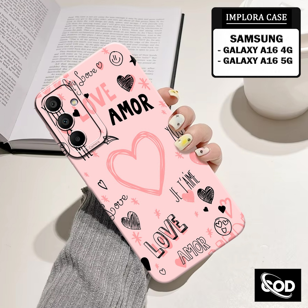 IMPLORA CASE - เคสโทรศัพท์ Samsung Galaxy A16 4G / A16 5G - เคสแฟชั่นความงาม - เคสนิ่ม Samsung A16 4