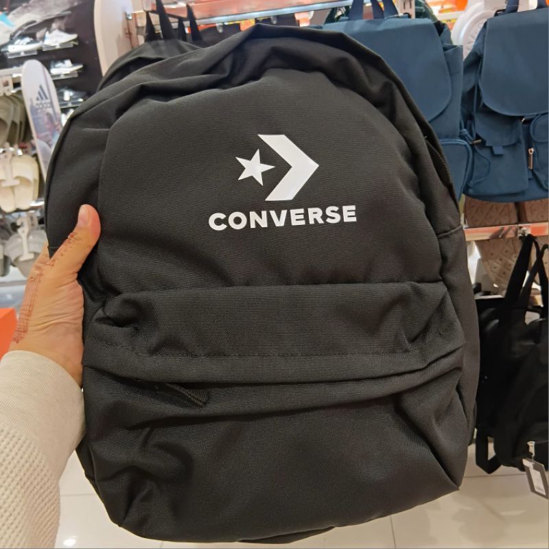 Converse Speed 3 กระเป๋าเป้ผู้ใหญ่ | Converse Speed 3 Backpack SC Large Logo สีดํา | Converse Backpa