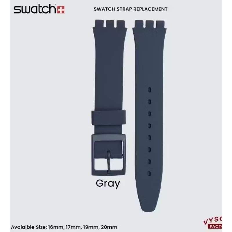 สายนาฬิกา Swatch สายนาฬิกา Swatch สายซิลิโคนยางนุ่ม ขนาด 17MM 19MM สายนาฬิกา Swatch