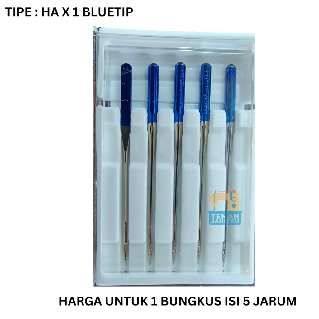 MESIN BLUE TIP ORGAN JAPAN SEWING MACHINE NEEDLES สําหรับเสื้อยืด / JERSEY / SPANDEX MATERIAL