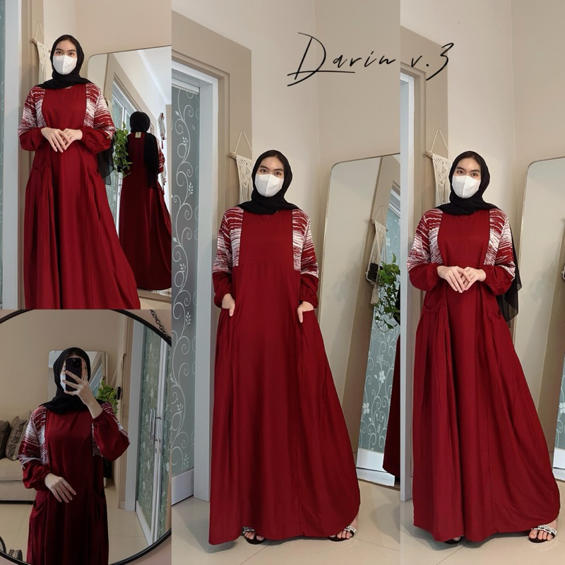 FAIRUZ DARIN Araber Daster Maxi Dress Twill Premium By Fairuz