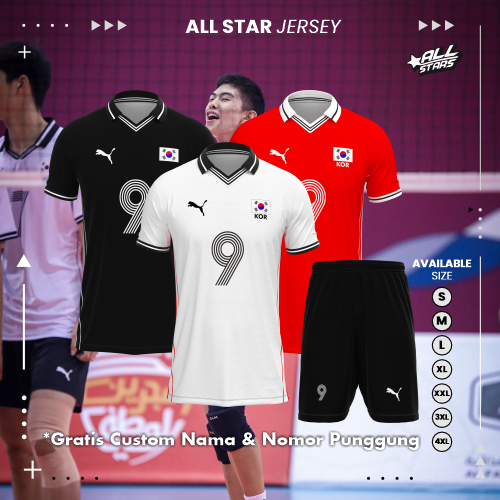 เสื้อแข่งวอลเลย์บอลทีมชาติเกาหลีใต้ | เสื้อวอลเลย์บอลที่กําหนดเองสําหรับทีมของคุณ | ทําวอลเลย์บอล JERSEY ใน SEMARANG | คุณภาพดีที่สุด ดีไซน์ As Desired | สั่งซื้อเลยสําหรับทีมวอลเลย์บอลที่ดีที่สุด | Allstarjersey