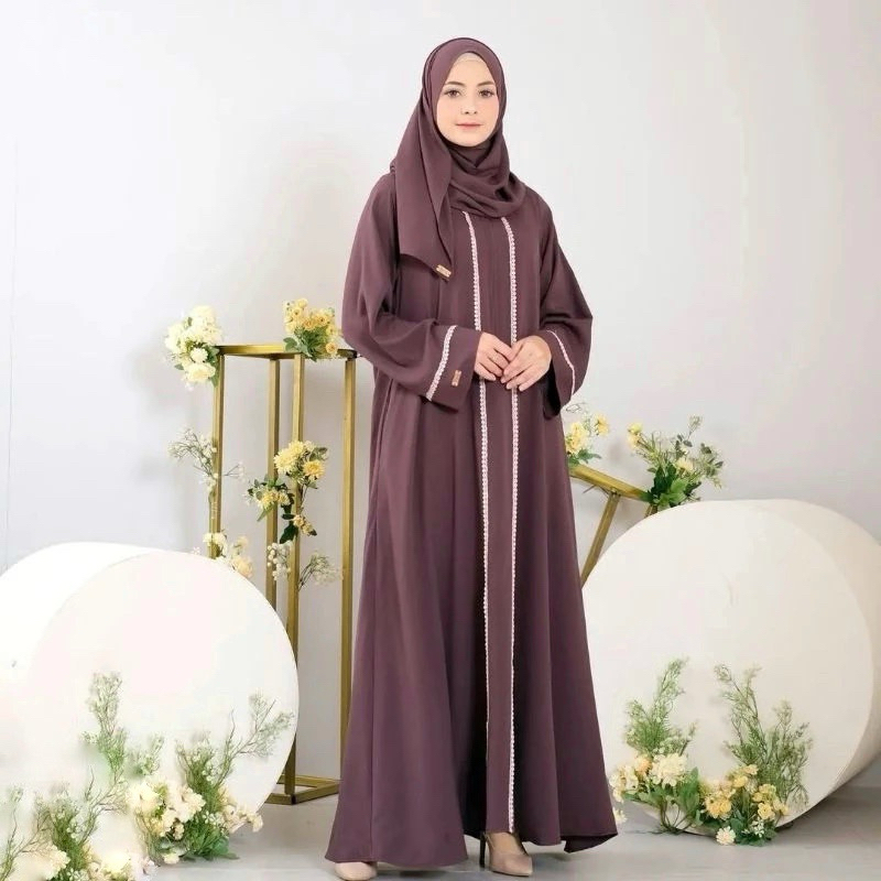 Hitam สีดํา ABAYA GAMIS CHAYRA ผู้หญิง GAMIS RECENT GAMIS LATEST MUSLIMAH GAMIS ชุดพรีเมี่ยม