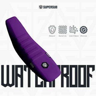 SARUNG JOK PREMIUM UNGU SUPERSUB WATERPROOF ANTI AIR TRAIL SUPERMOTO ENDURO TRABAS UNIVERSAL UNTUK KLX DTRACKER CRF WR KTM YZ HUSQ COVER SEAT