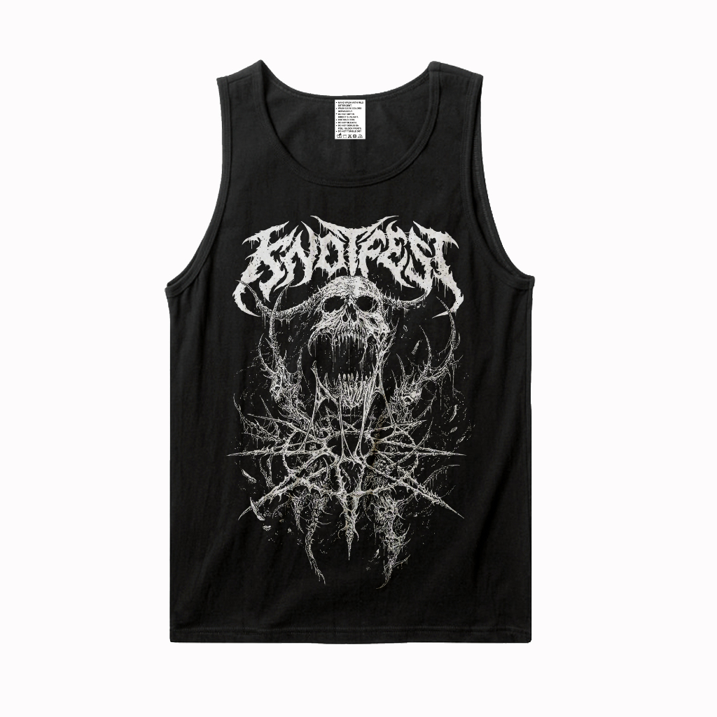 Cottom COMBED 24S / KAOS LEKMONG KNOTFEST MUSIC METAL / LEKBONG MUSIC METAL / KAOSTOP TANK