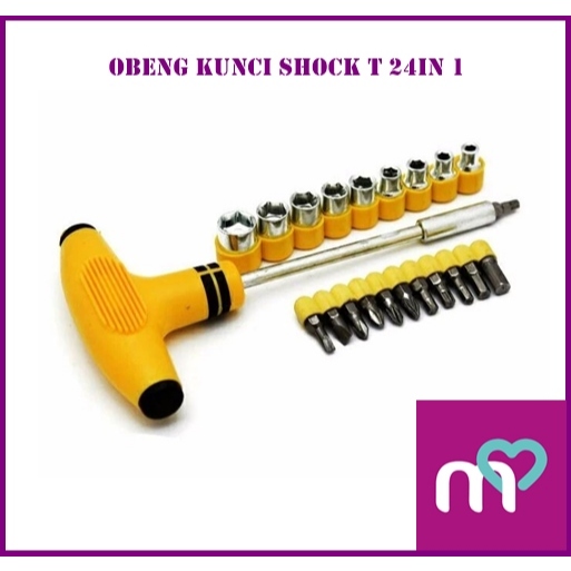 ไขควง T-Socket ประแจ T-Socket Plus ค้อนมัลติฟังก์ชั่น 24 in 1