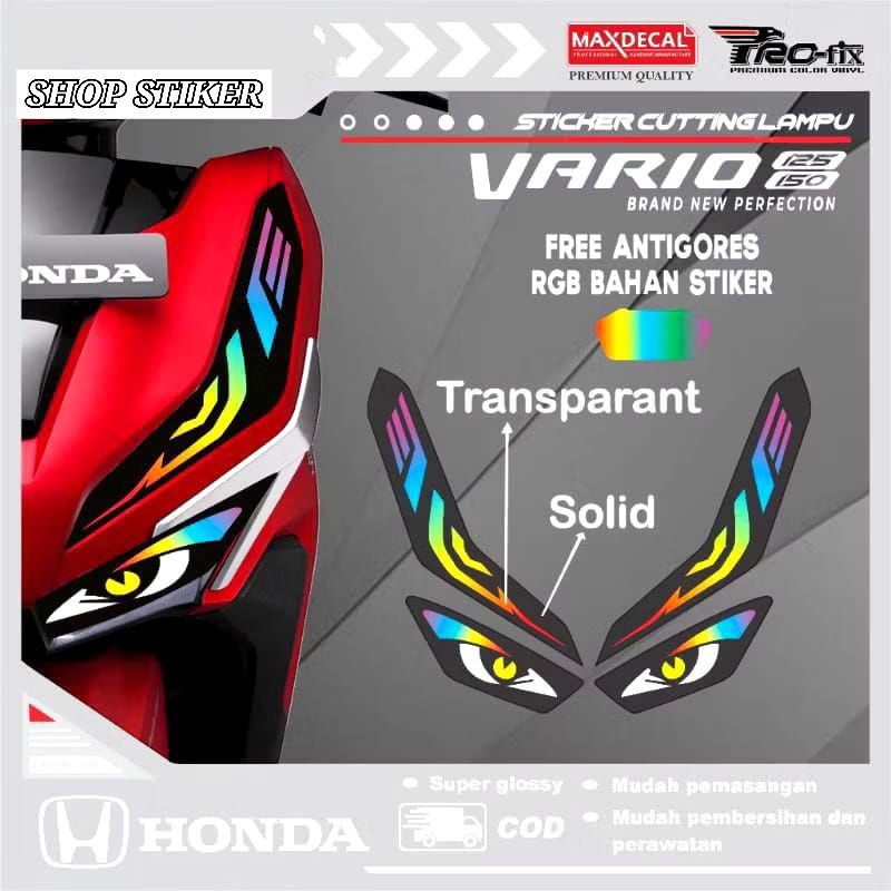 VARIO ใหม่ 125 150 RGB LIGHT STICKERS VARIO ใหม่ 125 150 RGB EYEBROW LIGHT STICKERS