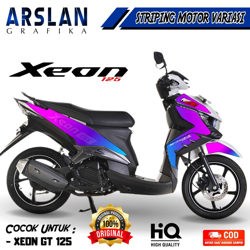 สติ๊กเกอร์ Xeon GT 125 / Xeon GT 125 Striping การออกแบบไล่ระดับสี Variations