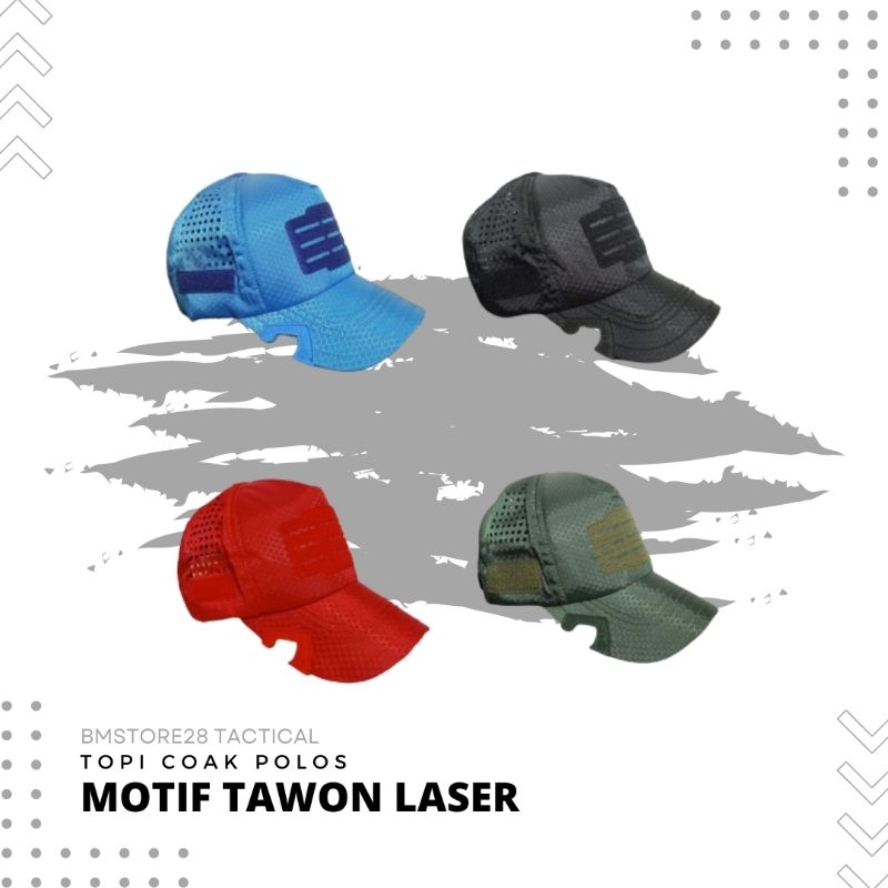 Velcro Laser Hat Cowak Wasp Pattern