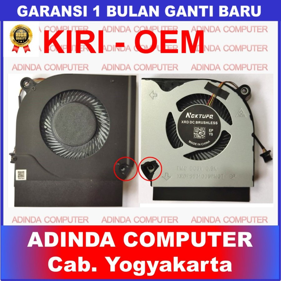 พัดลม Acer Nitro 5 AN515-57 AN515-44 AN515-45 AN515-55 GPU LEFT OEM