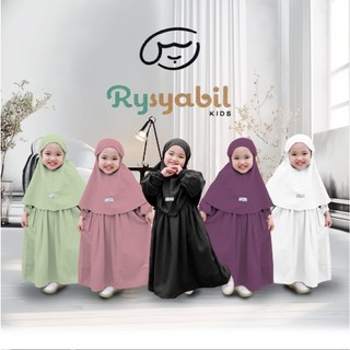 Gamis Anak Perempuan Set Hijab Crinkle 1-10 Tahun