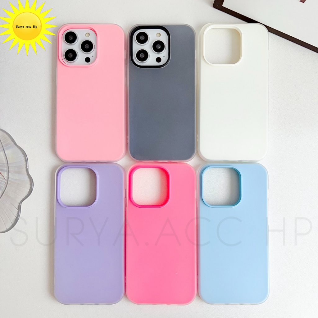 2 In 1 สีสัน Jelly ซิลิโคนเหลวเคสโทรศัพท์สําหรับ Xiaomi Pocophone C40 C65 Poco F3 F3 Gt F4 F5 M4 Pro