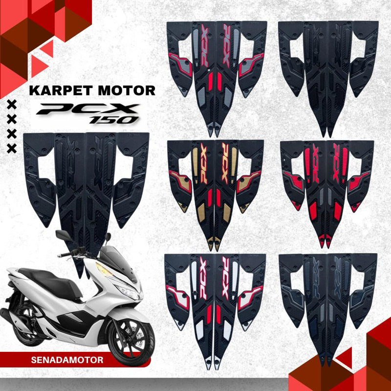 Pcx 150 พรมมอเตอร์ไซค์ ยางกันลื่นพรีเมี่ยม 100%