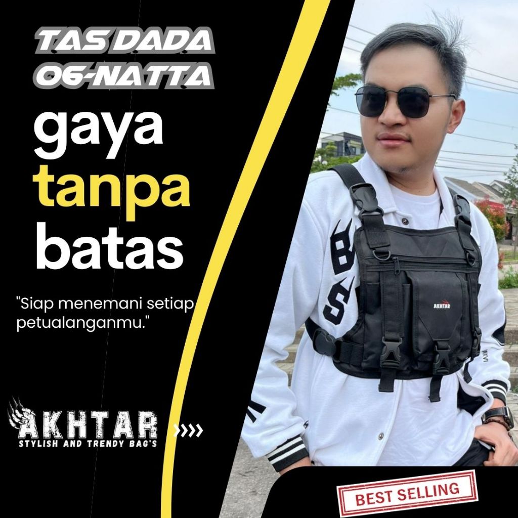 Akhtar Tactical Chest Bag Mens Chest Bag Sling Chest Rig Chest Bag - Slingbag