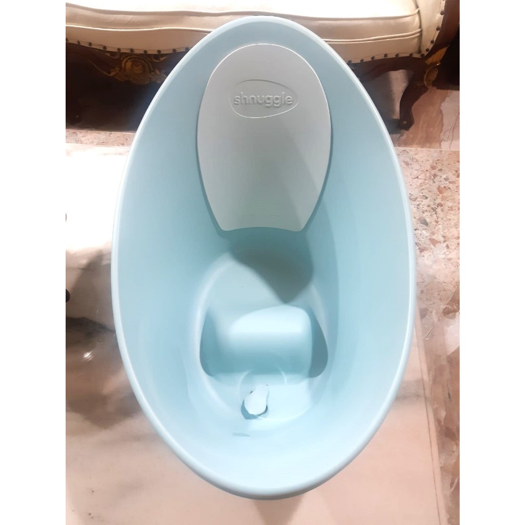 Shnuggle Bath with Plug - Aqua - Baby Bath
