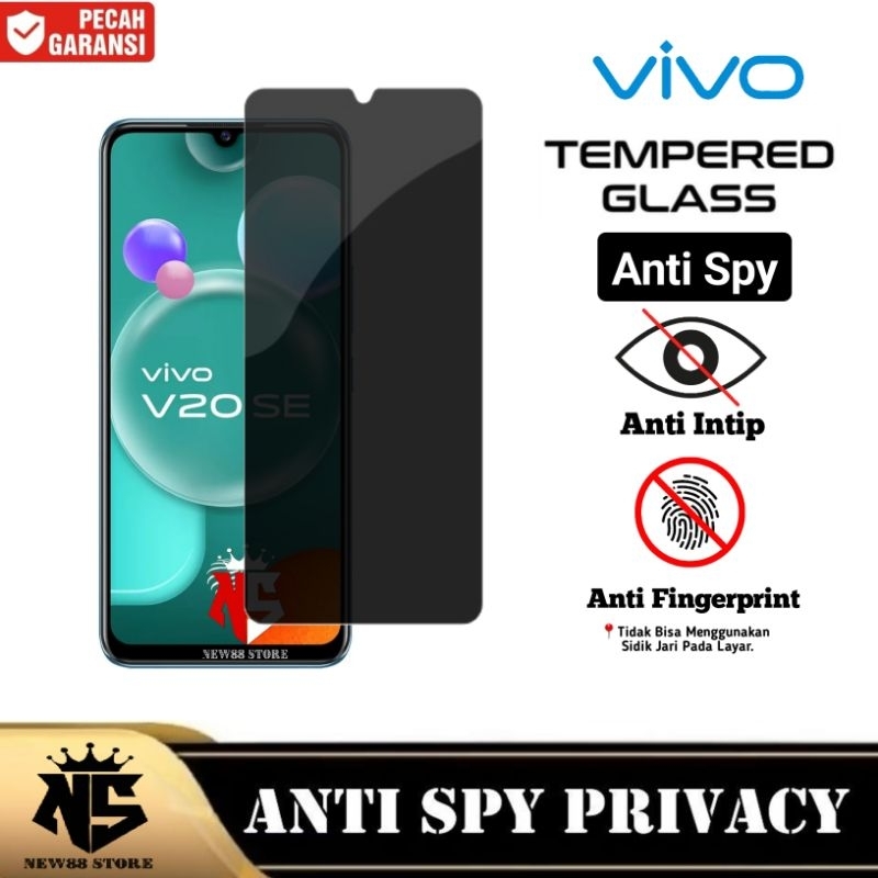 กระจกนิรภัย Anti Spy Vivo V20 V20 Se V20 Pro V21 4G V21 5G V21e V21e 5G V23 V23 5G V23e V23e 5G