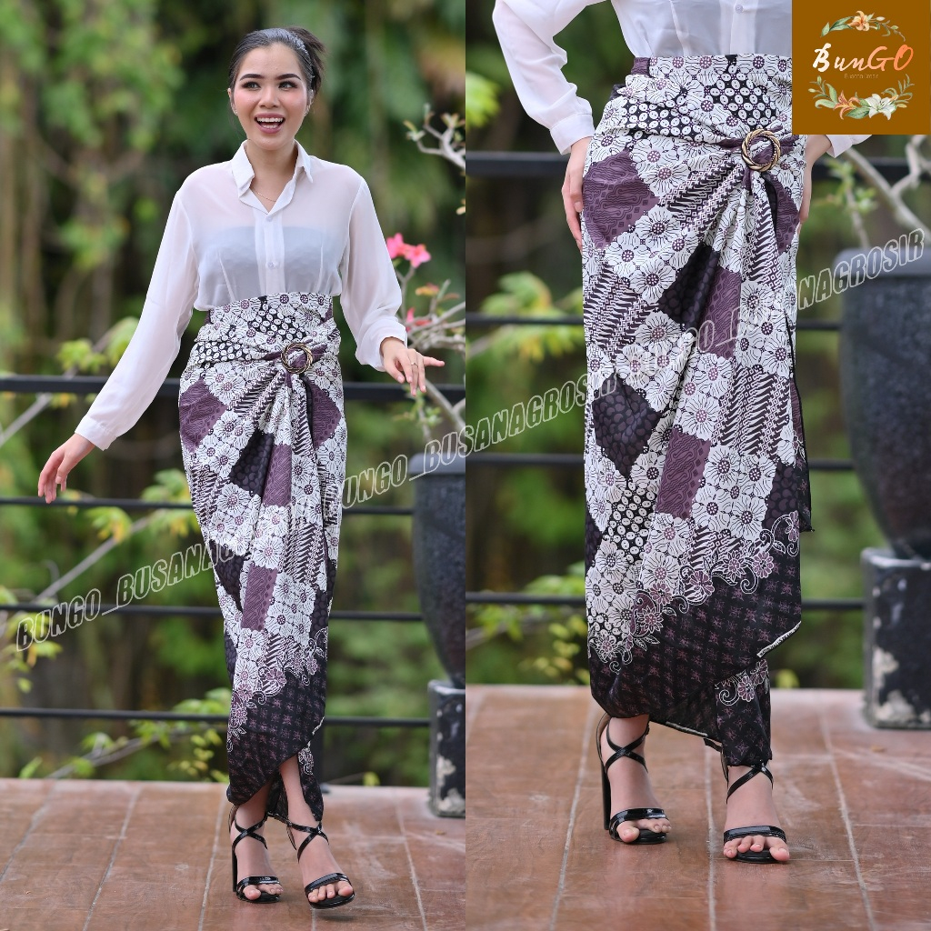 ฟรีแหวนวาดผ้า BATIK SKIRT CHESS MOTIF