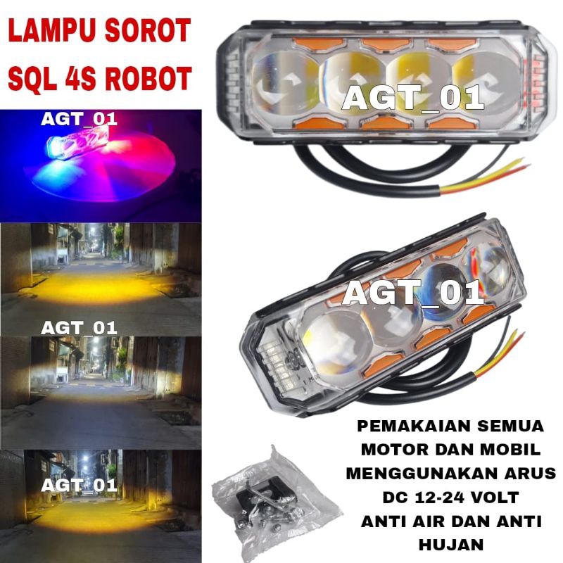 MATA 4 LED DEVIL MOTORCYCLE และรถ SPOTLIGHT / SQL 4S ROBOT SPOTLIGHT / 4 DEVIL ANGEL EYES SPOTLIGHT 