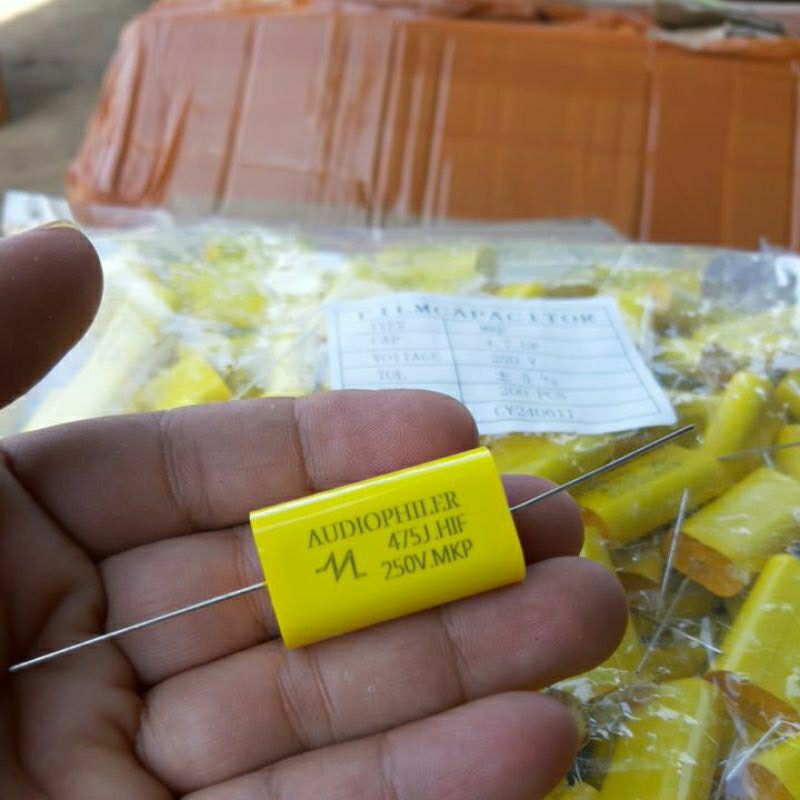 AUDIOPHIER AUDIO PHILER 475J 4,7UF 250V สีเหลือง