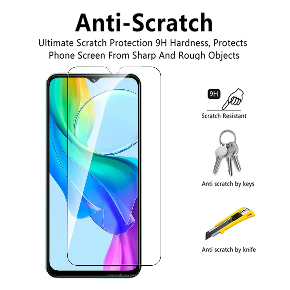 [CLEAR ANTI-SCRATCH VIVO Y03 | Y03T | Y18 ] ANTI-SCRATCH CLEAR TEMPERED GLASS VIVO NEW SERIES