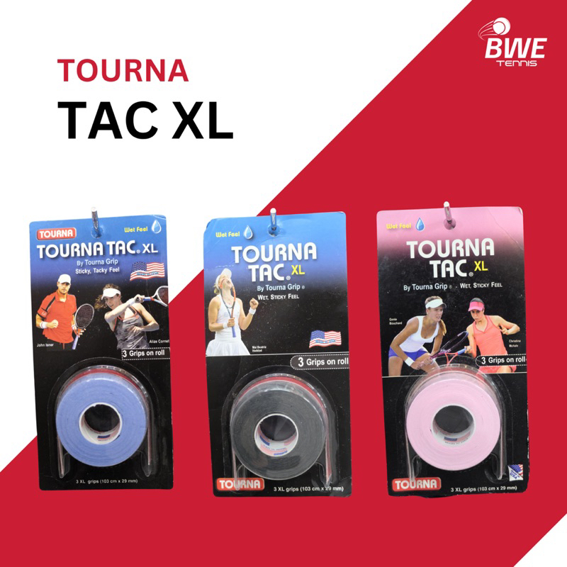 TOURNA TAC XL TENNIS GRIP 100% ORIGINAL TENNIS GRIP - 3 in 1