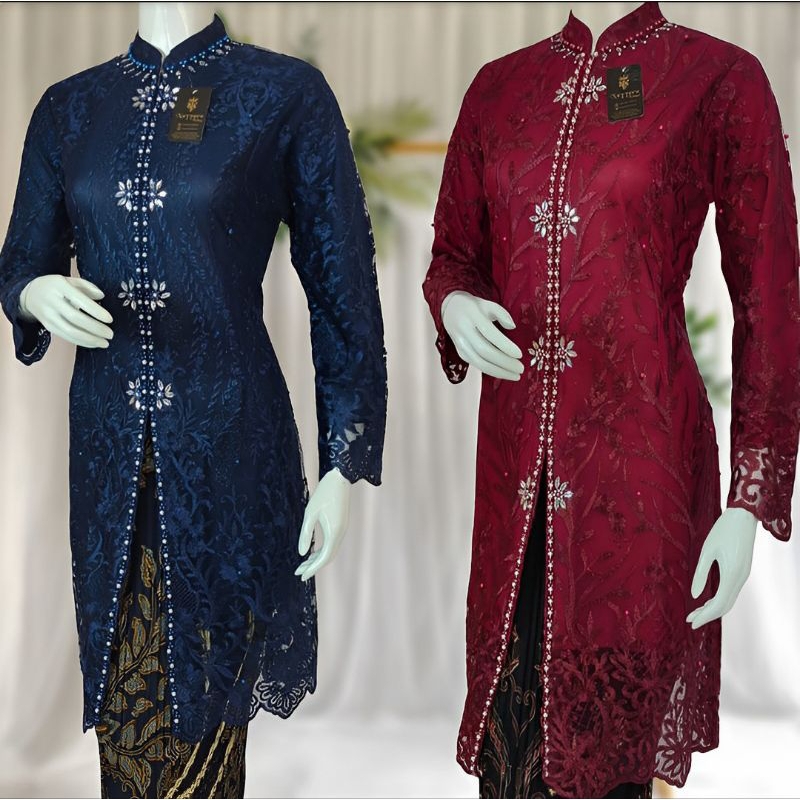 ชุดจัมโบ้ Kebaya Ld 130 Kebaya ชุดแต่งงาน Top Tunic เลื่อมชุดกิโมโน